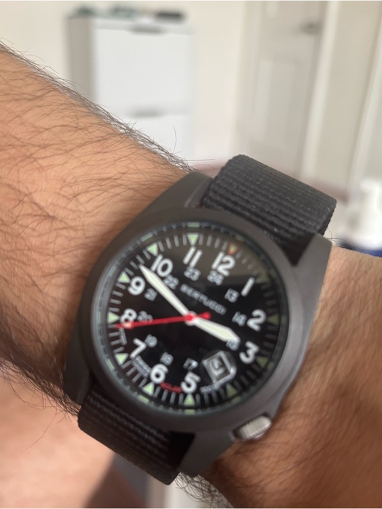Bertucci Other - Men's Bertucci Solar Field Watch with Black Nylon Strap